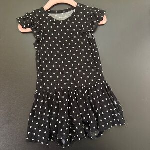 Posh Peanut Black and White polka dot Twirl